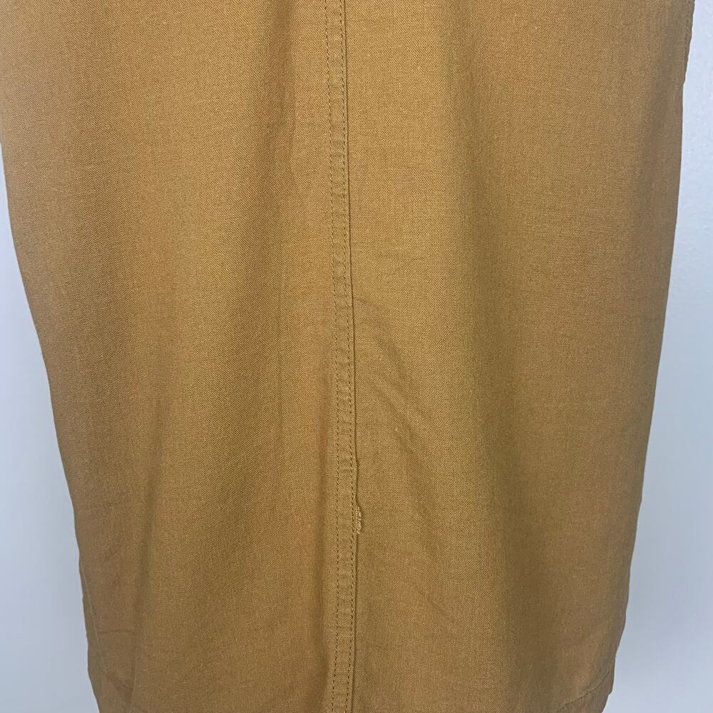 Alexander Jordan Brown Sleeveless Linen Blend Button Blouse Size Medium - Picture 6 of 11